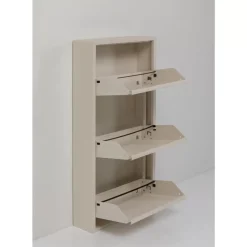 KARE Design Schuhkipper Caruso 3-Er Creme- Kleinmöbel & Sonstiges