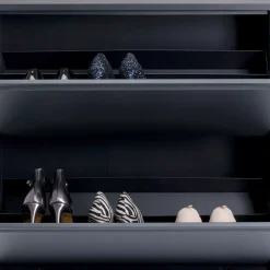 KARE Design Schuhkipper Caruso 2-Er Doppel Anthrazit- Kleinmöbel & Sonstiges