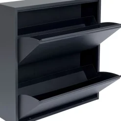 KARE Design Schuhkipper Caruso 2-Er Doppel Anthrazit- Kleinmöbel & Sonstiges
