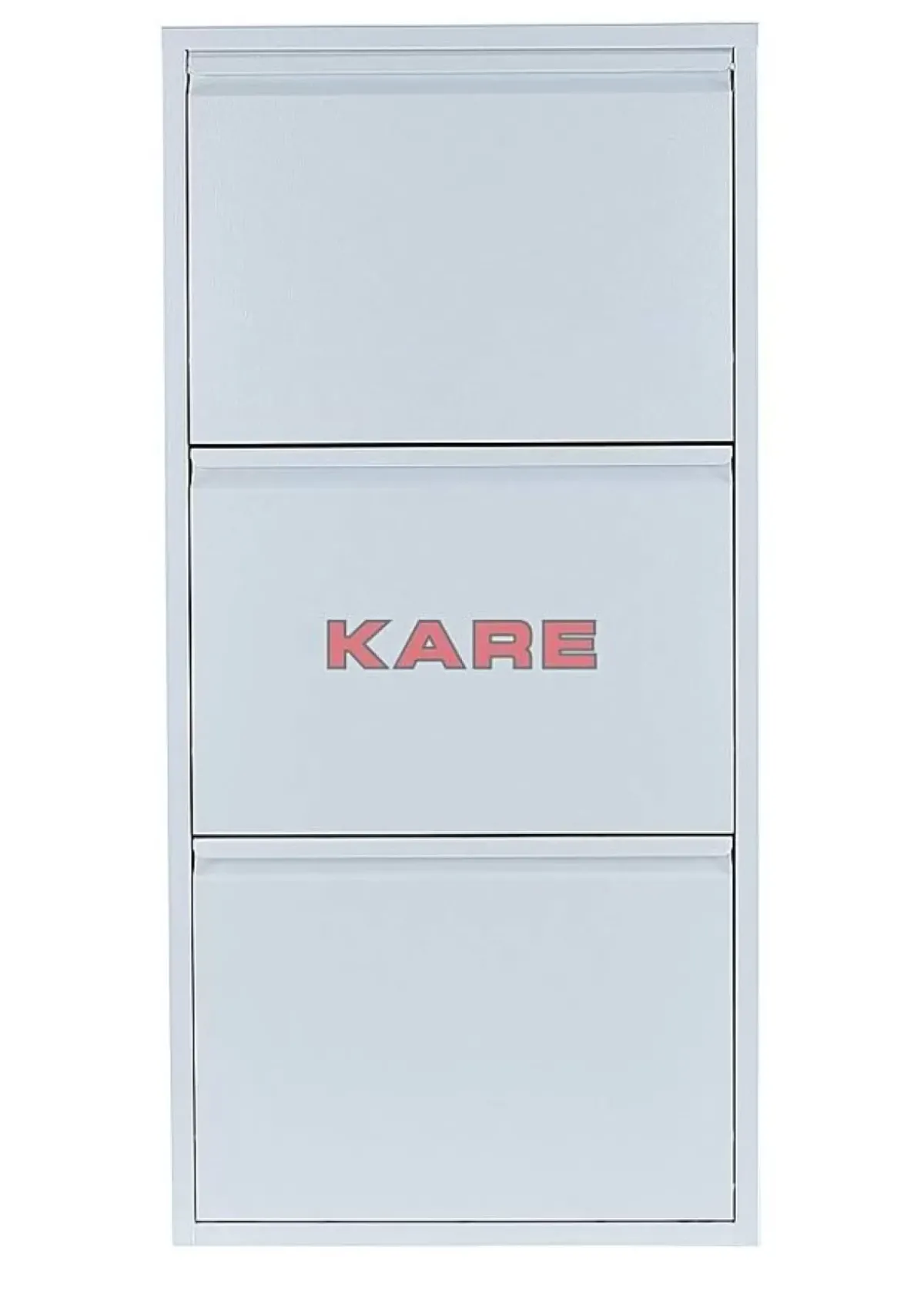 KARE Design Schuhkipper Caruso 3-Er Weiss- Kleinmöbel & Sonstiges