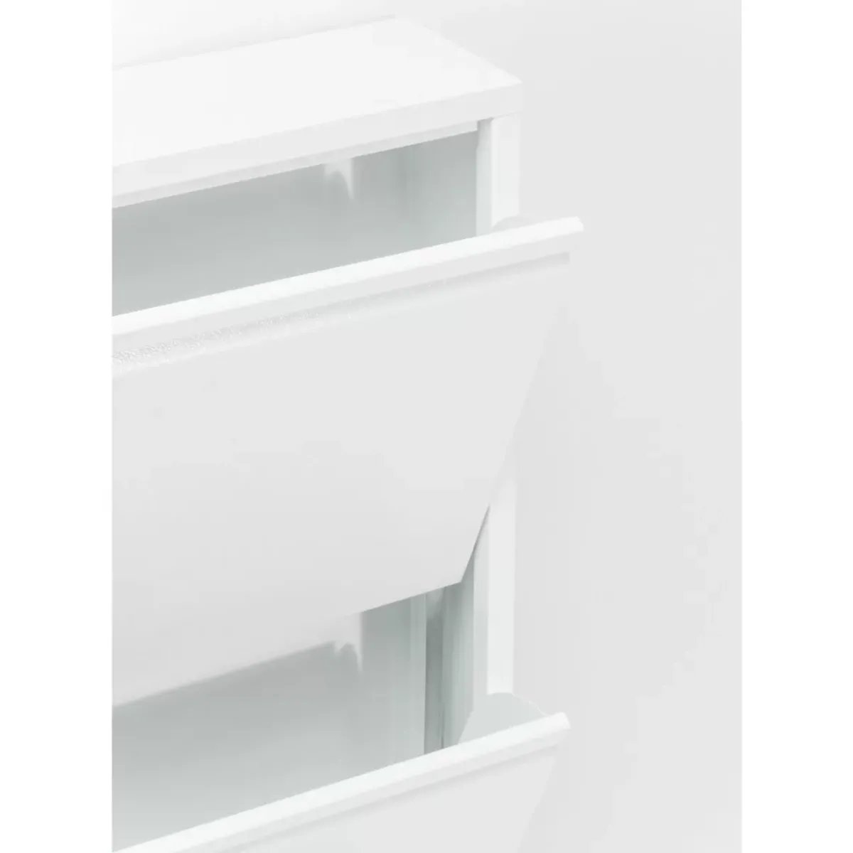 KARE Design Schuhkipper Caruso 3-Er Weiss- Kleinmöbel & Sonstiges