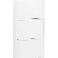 KARE Design Schuhkipper Caruso 3-Er Weiss- Kleinmöbel & Sonstiges