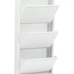 KARE Design Schuhkipper Caruso 3-Er Weiss- Kleinmöbel & Sonstiges