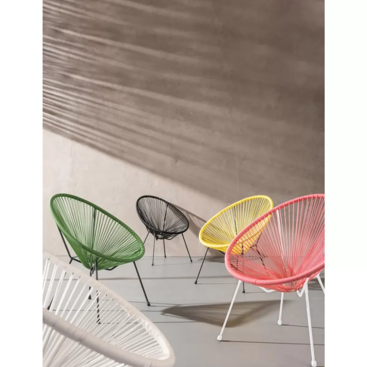 KARE Design Sessel Acapulco Weiss- Outdoormöbel