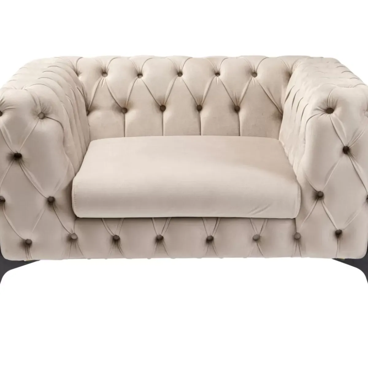 KARE Design Sessel Bellissima Velvet Beige 120Cm- Sessel