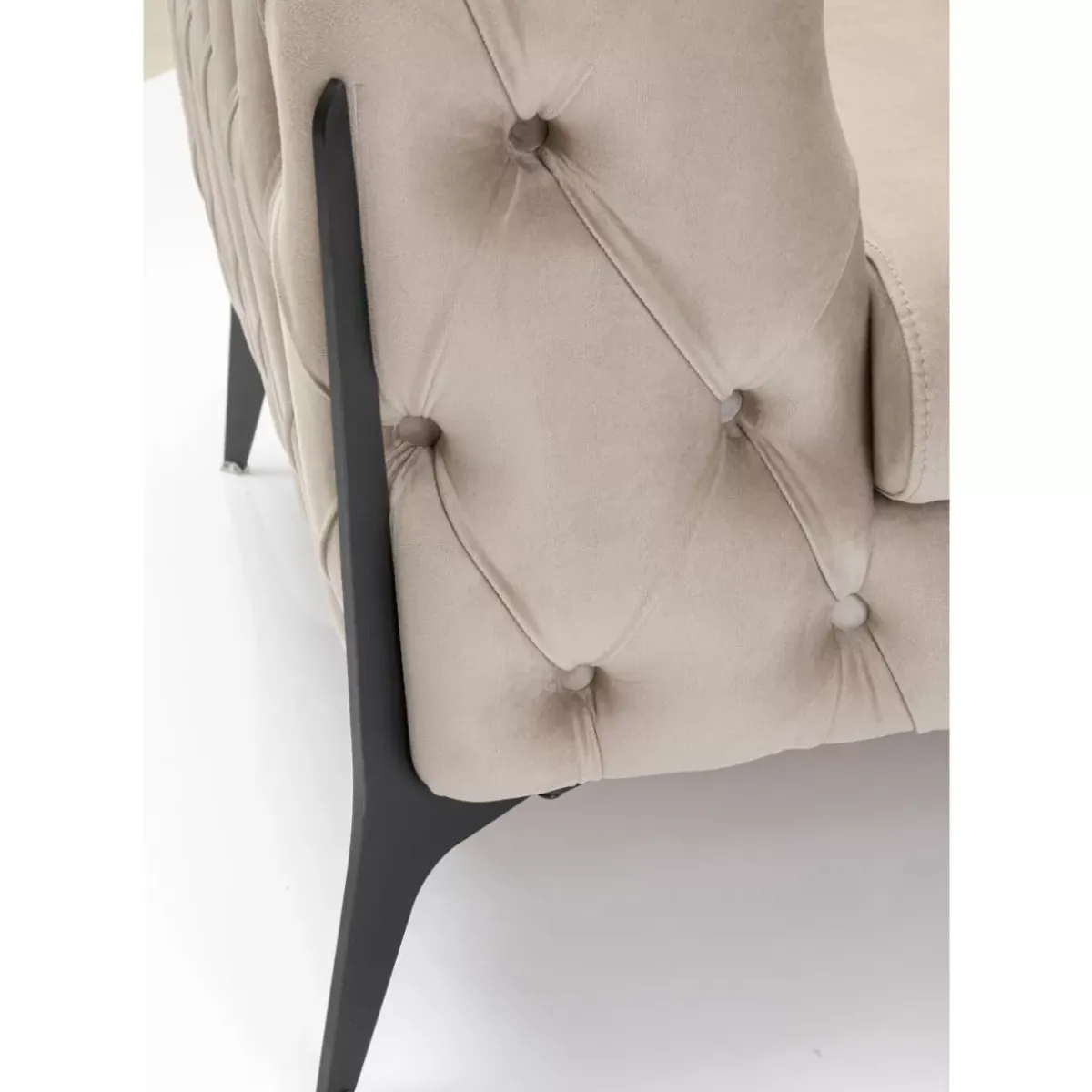 KARE Design Sessel Bellissima Velvet Beige 120Cm- Sessel