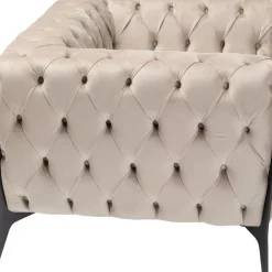 KARE Design Sessel Bellissima Velvet Beige 120Cm- Sessel