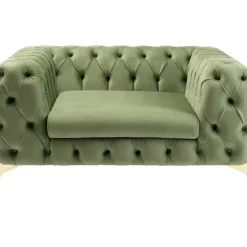 KARE Design Sessel Bellissima Velvet Grun 120Cm- Sessel