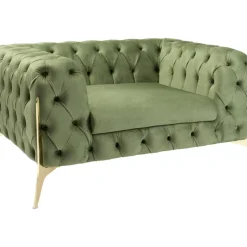 KARE Design Sessel Bellissima Velvet Grun 120Cm- Sessel