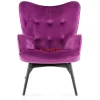 KARE Design Sessel Black Vicky Velvet Purple- Sessel