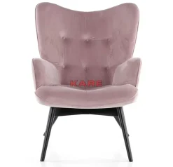KARE Design Sessel Black Vicky Velvet Rose- Sessel