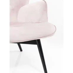 KARE Design Sessel Black Vicky Velvet Rose- Sessel
