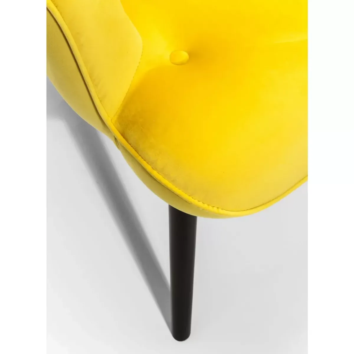 KARE Design Sessel Black Vicky Velvet Yellow- Sessel