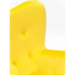 KARE Design Sessel Black Vicky Velvet Yellow- Sessel