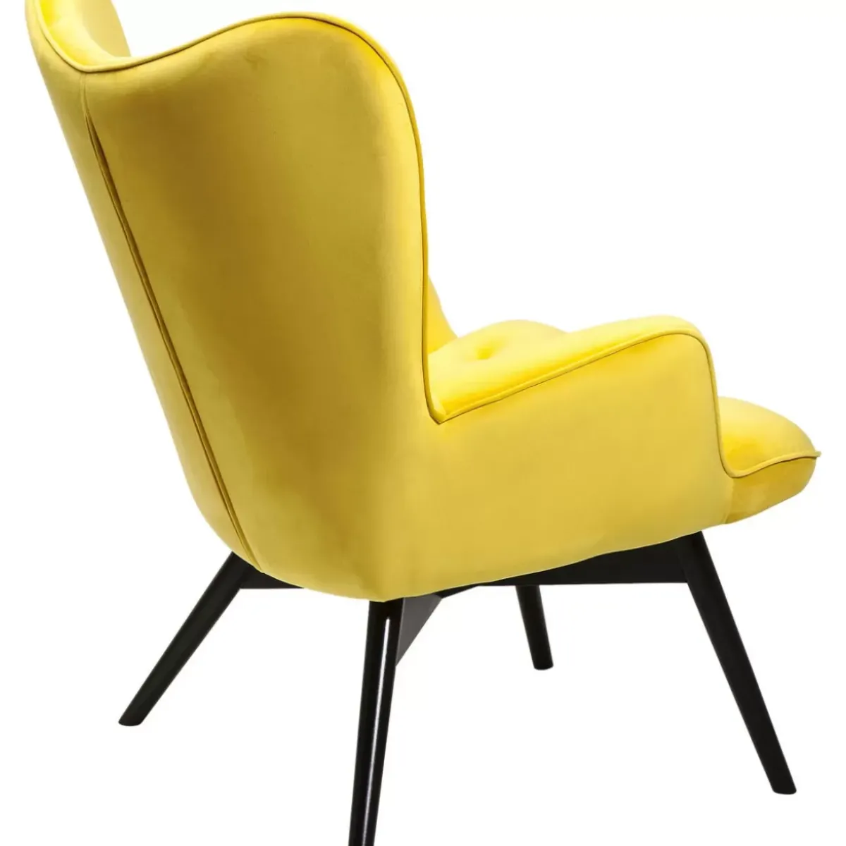 KARE Design Sessel Black Vicky Velvet Yellow- Sessel