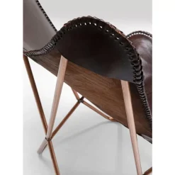 KARE Design Sessel Butterfly Braun- Sessel