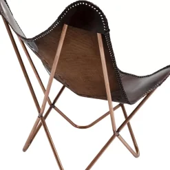 KARE Design Sessel Butterfly Braun- Sessel