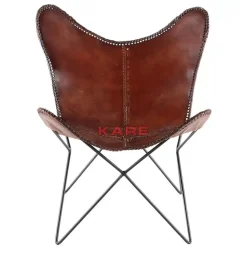 KARE Design Sessel Butterfly Brown Econo- Sessel