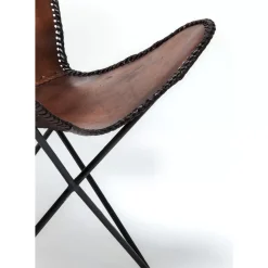 KARE Design Sessel Butterfly Brown Econo- Sessel