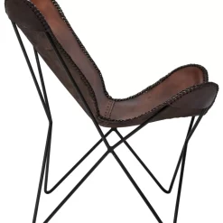 KARE Design Sessel Butterfly Brown Econo- Sessel