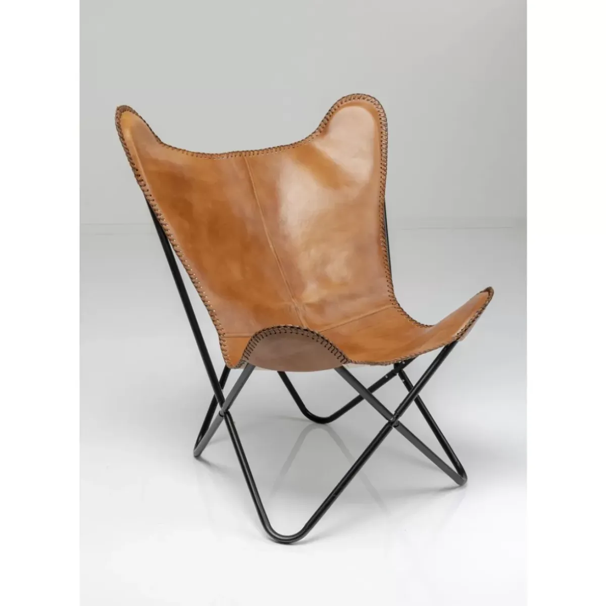 KARE Design Sessel California Leder Braun- Sessel