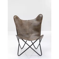 KARE Design Sessel California Leder Dunkelbraun- Sessel