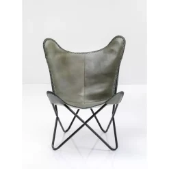 KARE Design Sessel California Leder Khaki- Sessel