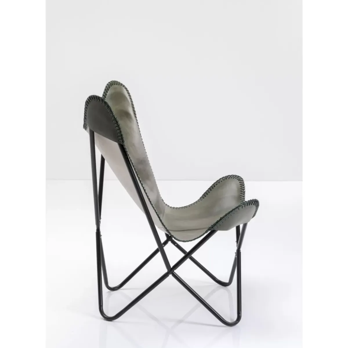 KARE Design Sessel California Leder Khaki- Sessel