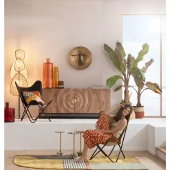 KARE Design Sessel California Leder Schwarz- Sessel