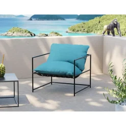 KARE Design Sessel Cuby Garden Blau- Outdoormöbel