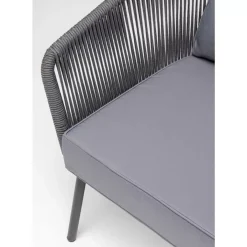 KARE Design Sessel Elba Grau- Outdoormöbel