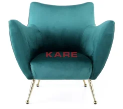 KARE Design Sessel Goldfinger Grun- Sessel