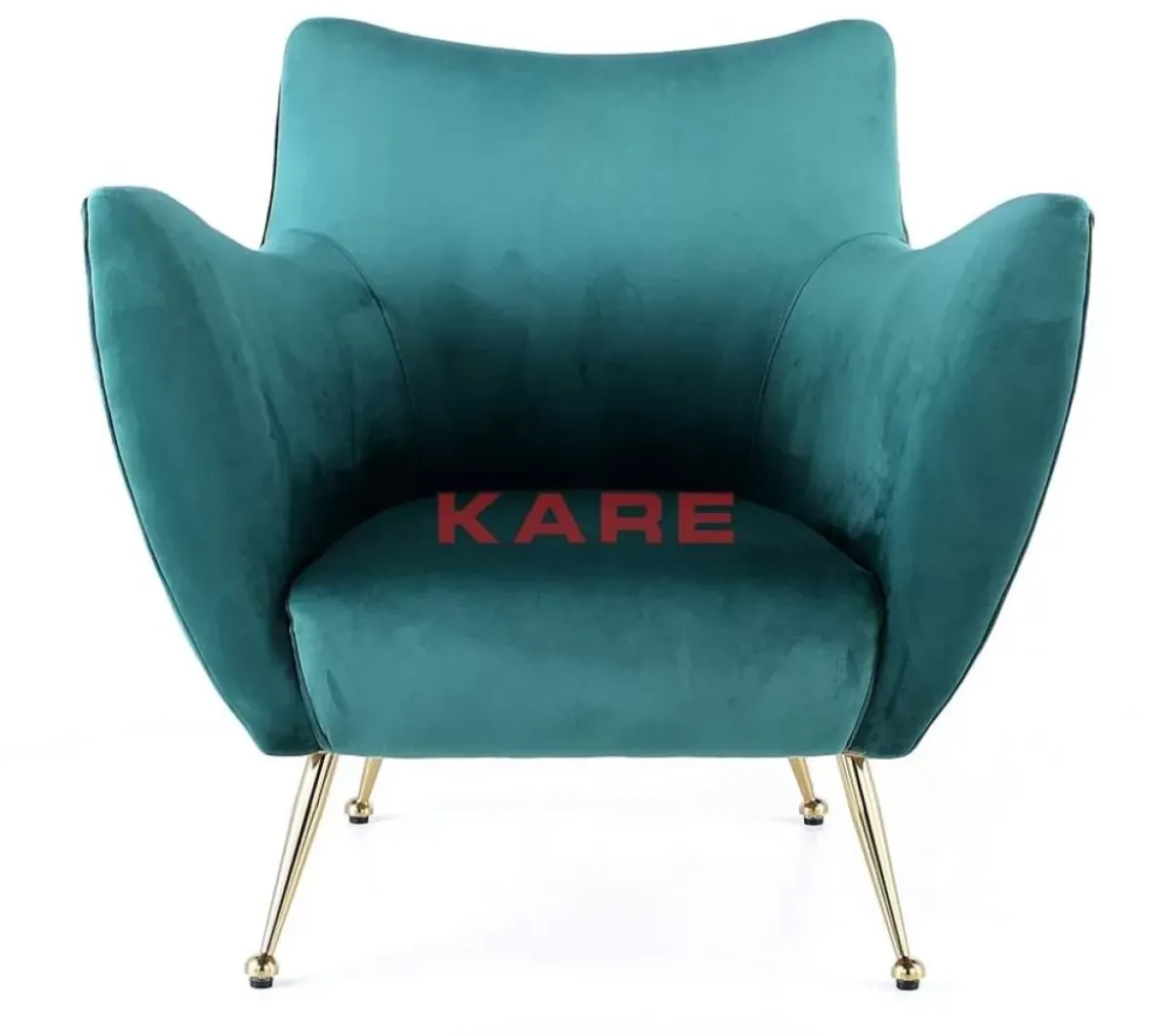 KARE Design Sessel Goldfinger Grun- Sessel