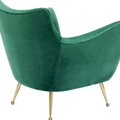 KARE Design Sessel Goldfinger Grun- Sessel