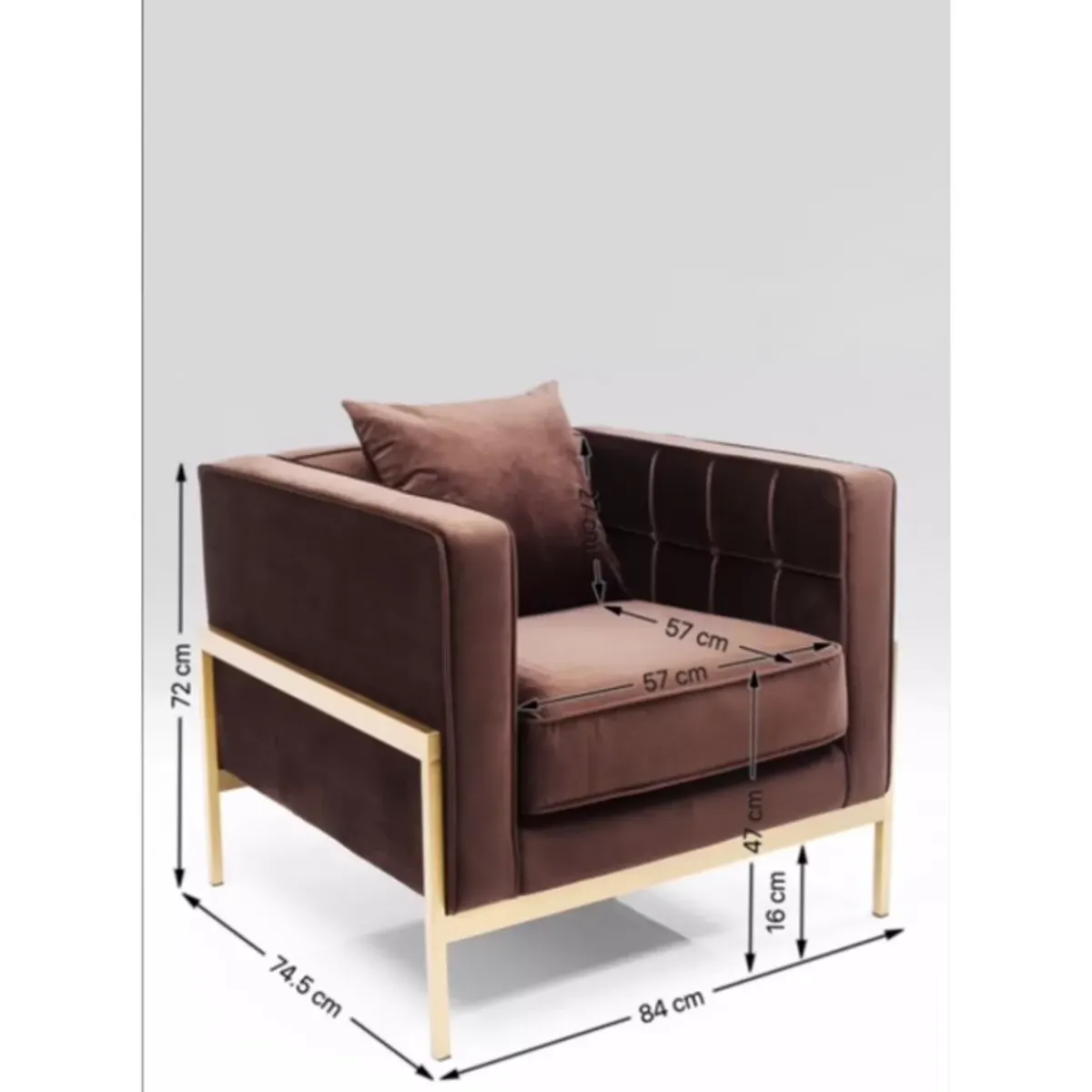 KARE Design Sessel Loft Braun- Sessel