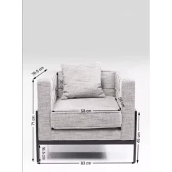 KARE Design Sessel Loft Salt & Pepper- Sessel