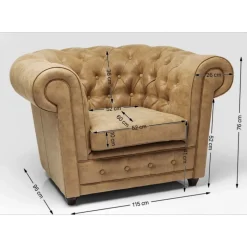 KARE Design Sessel Oxford Vintage Smart- Sessel