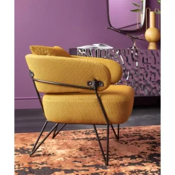 KARE Design Sessel Peppo Gelb- Sessel