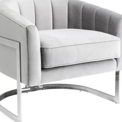 KARE Design Sessel Pure Elegance Grau- Sessel