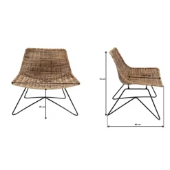 KARE Design Sessel Sansibar Lounge- Outdoormöbel