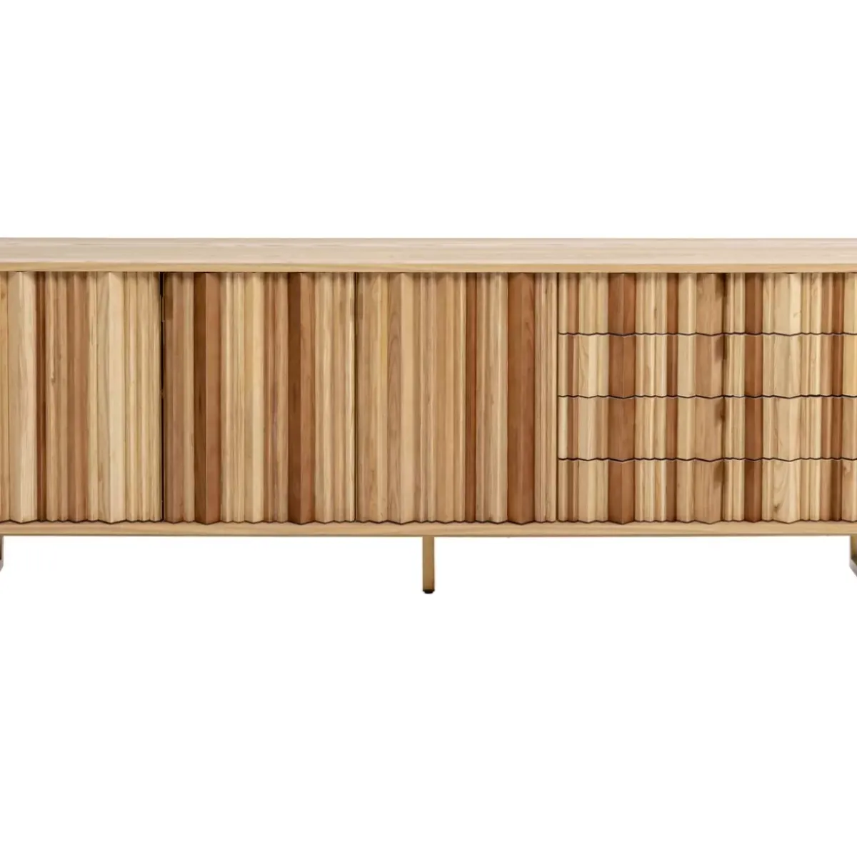 KARE Design Sideboard Concertina Natur 186X74Cm- Kommoden & Sideboards