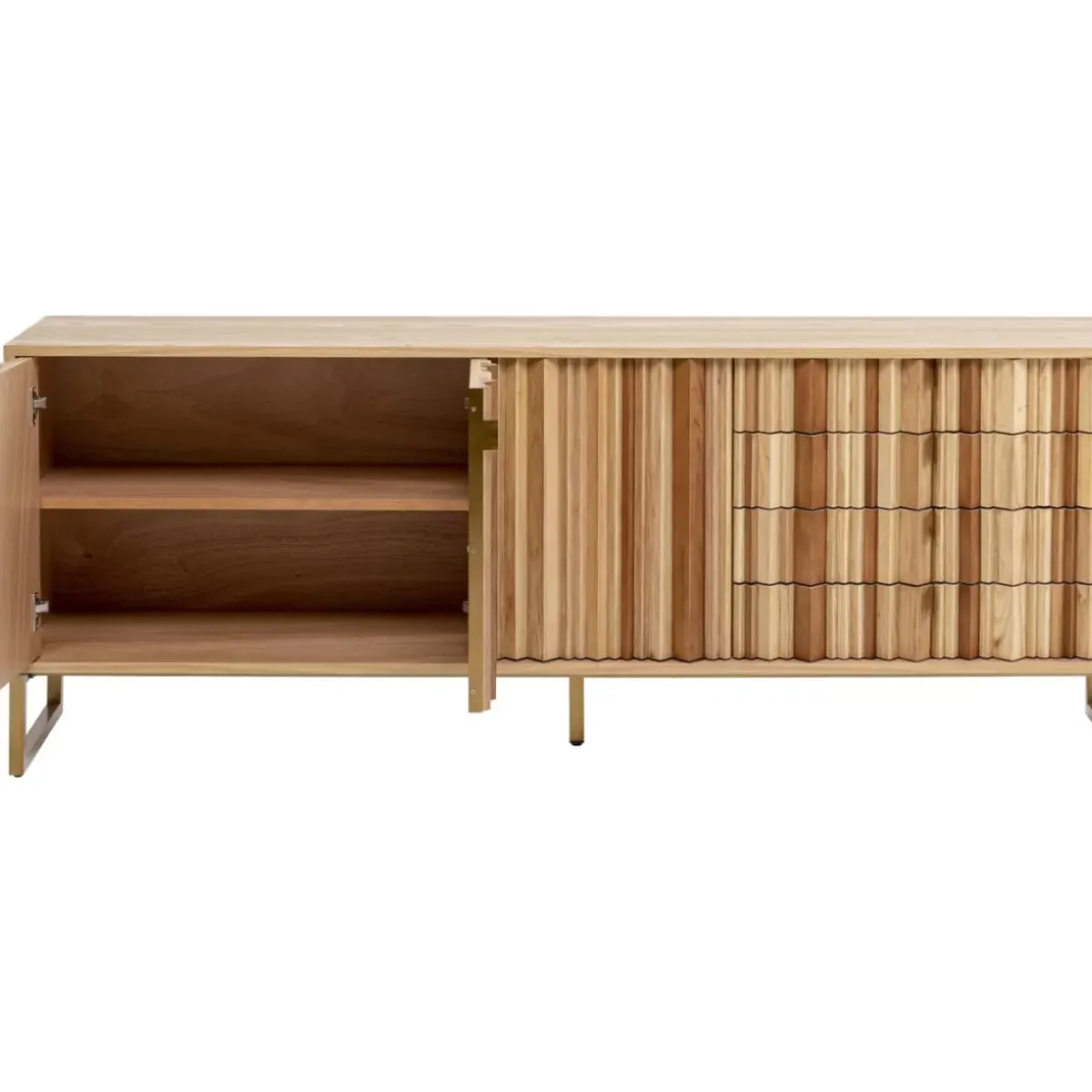 KARE Design Sideboard Concertina Natur 186X74Cm- Kommoden & Sideboards