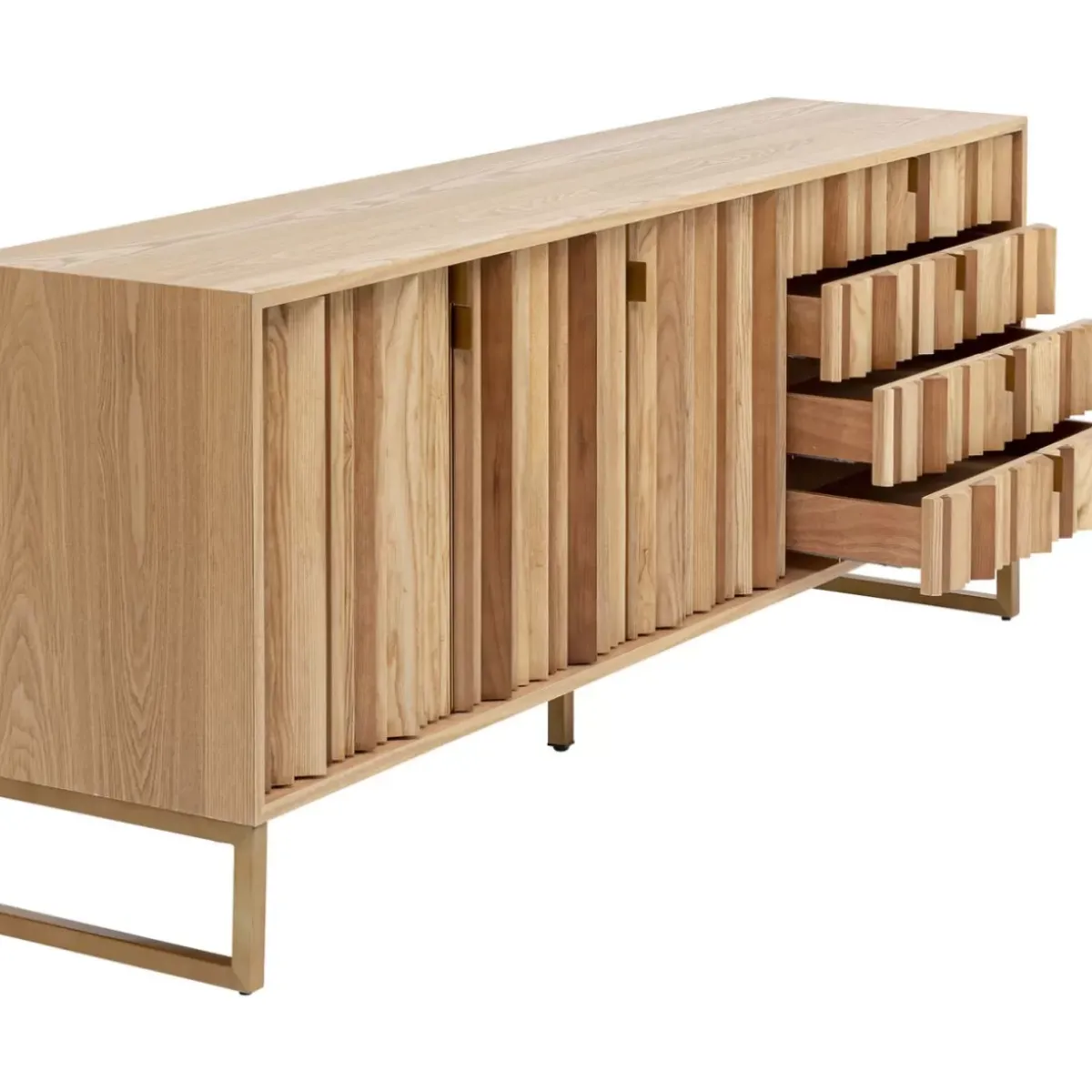KARE Design Sideboard Concertina Natur 186X74Cm- Kommoden & Sideboards