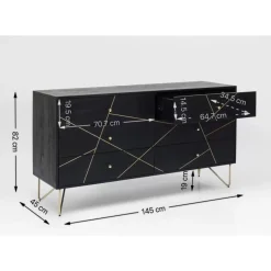 KARE Design Sideboard Gold Vein- Kommoden & Sideboards