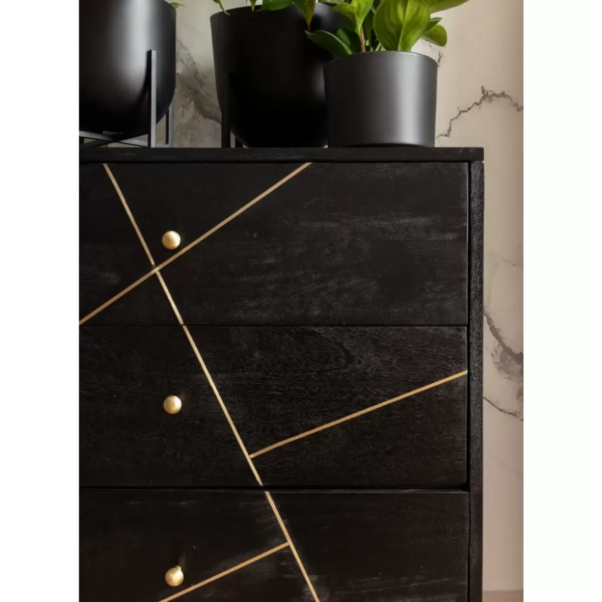 KARE Design Sideboard Gold Vein- Kommoden & Sideboards