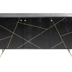 KARE Design Sideboard Gold Vein 3 Turig 145X82Cm- Kommoden & Sideboards
