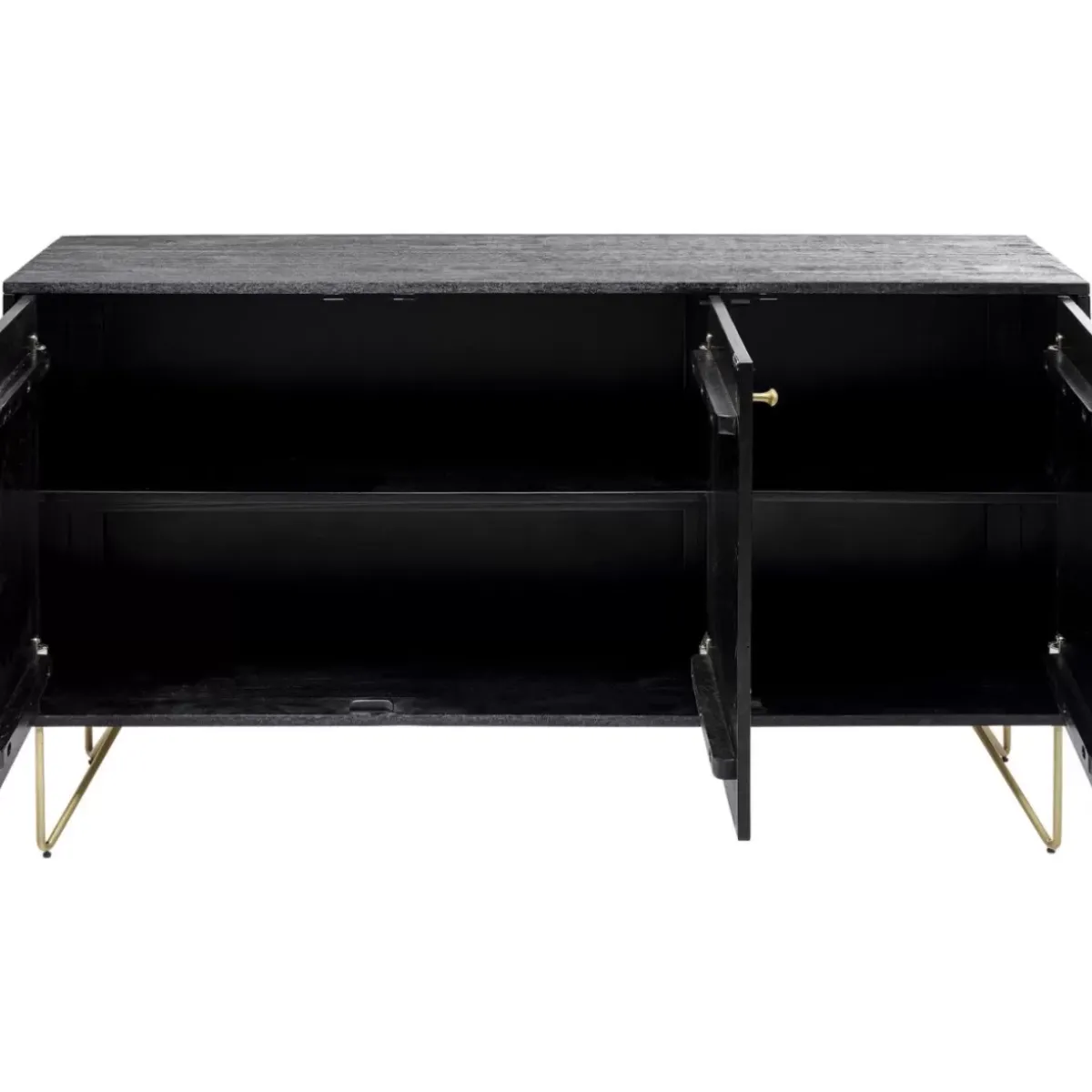 KARE Design Sideboard Gold Vein 3 Turig 145X82Cm- Kommoden & Sideboards