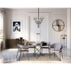 KARE Design Sideboard Luxury Push Grau- Kommoden & Sideboards