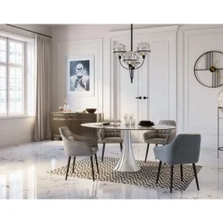 KARE Design Sideboard Luxury Push Grau- Kommoden & Sideboards