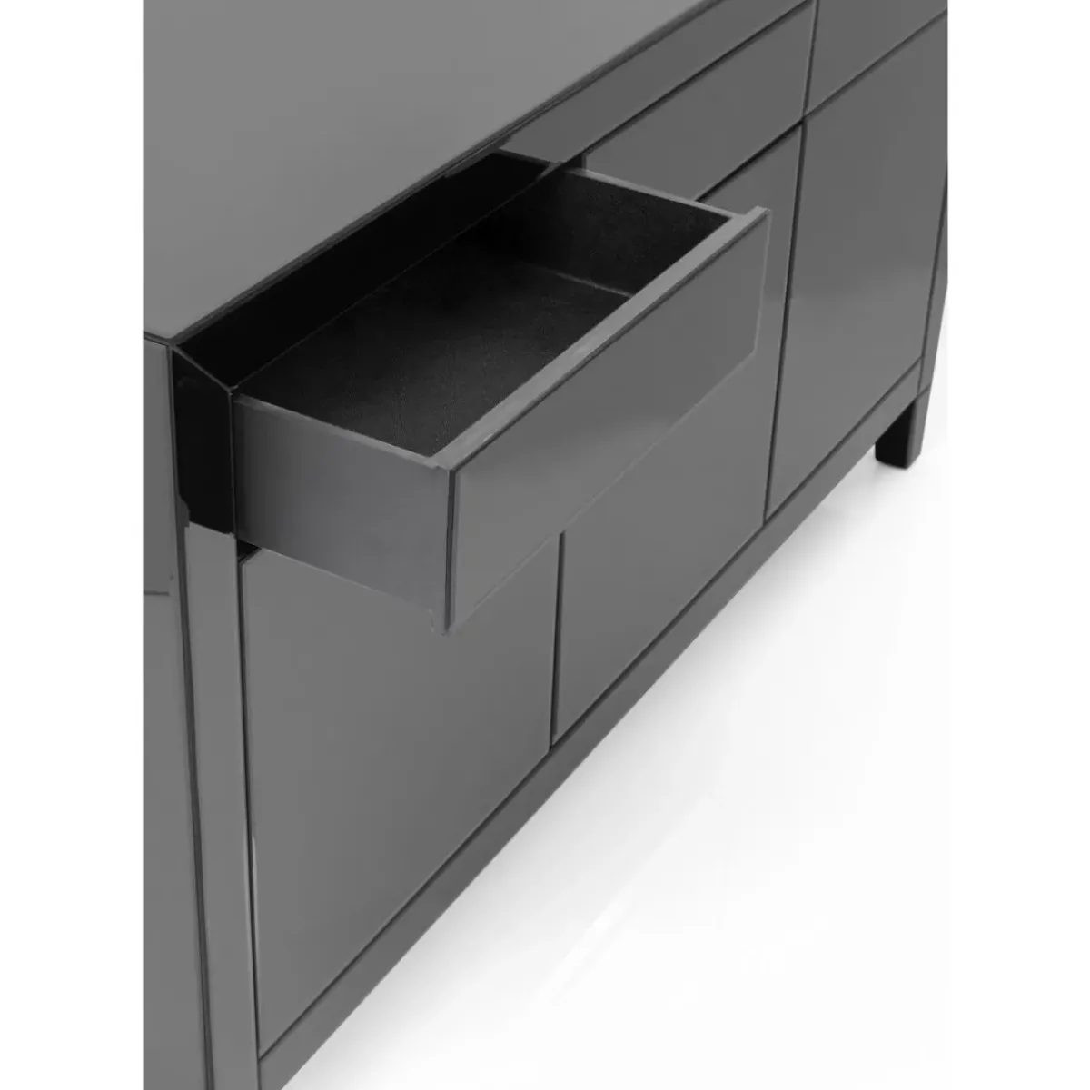 KARE Design Sideboard Luxury Push Grau- Kommoden & Sideboards